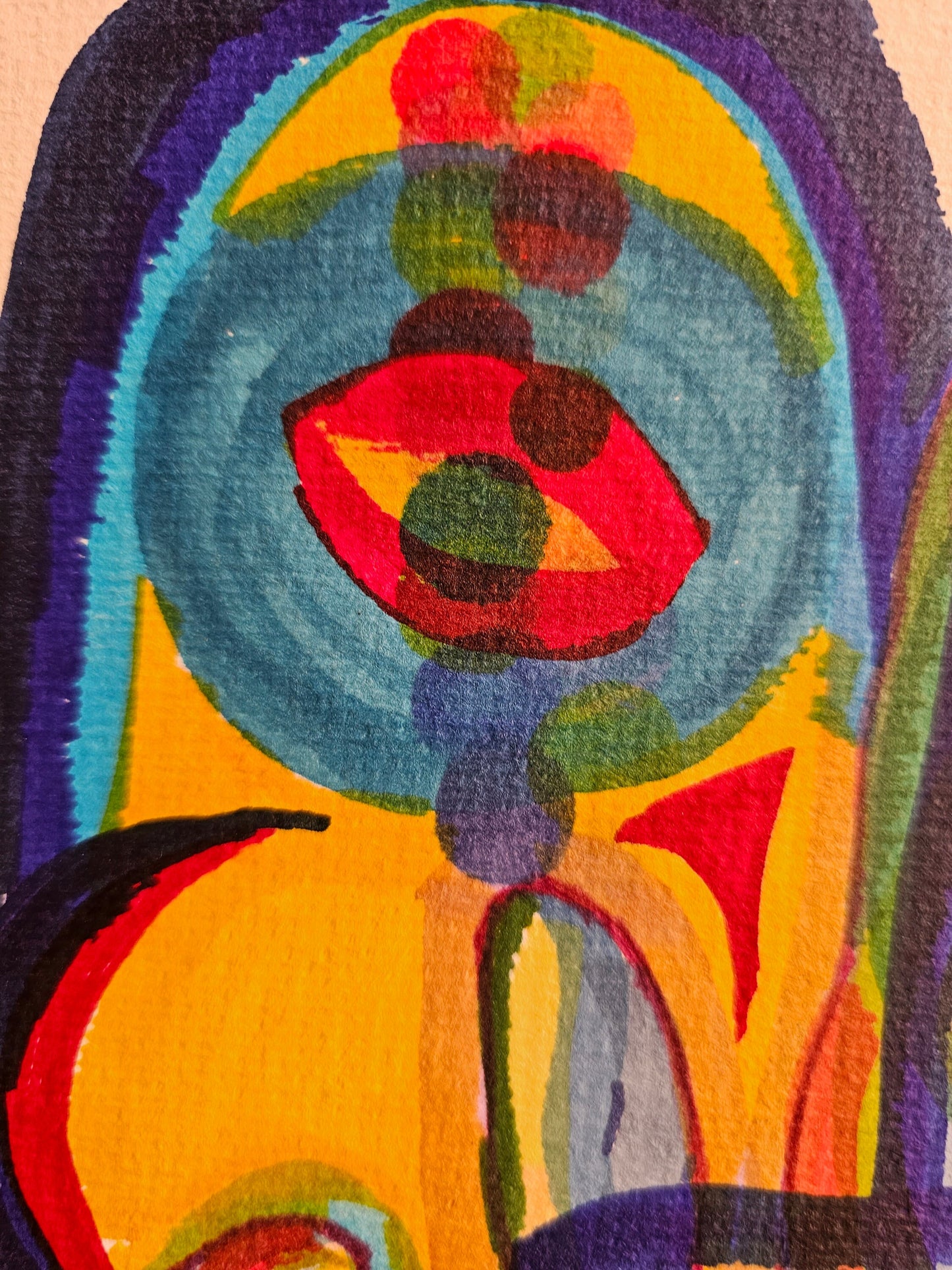 Original Abstract Markers Art: The Healing Hands/Original Channeled Spiritual Energy Artwork